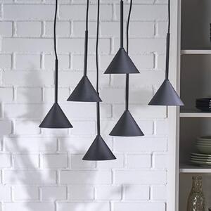 Lampada a sospensione Cono TK Lighting, dimmerabile, Nero, Soggiorno / Sala da pranzo, Metallo, Moderno, Lampada a sospensione