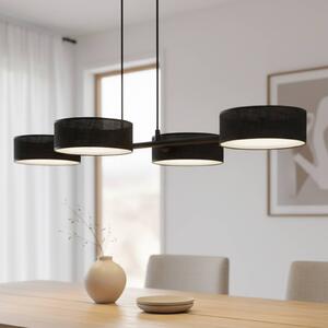 Lampada a sospensione Drumz 4 EMIBIG LIGHTING, dimmerabile, Nero, Soggiorno / Sala da pranzo, Metallo, Moderno, Lampada a sospensione