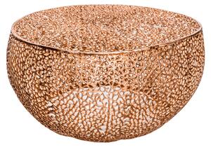 Riess-ambiente Tavolino dal design raffinato ABSTRACT LEAF 80 cm rame Tavolino Tavolo