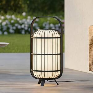 Lucande Lampada per terrazza Tayori, nera, 64 cm, IP44 Tayori, Nero, Alluminio, Design