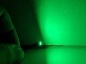 10 Pezzi Micro Mini Lampada Led Con Filo 12V Smd 3528 Colore Verde 