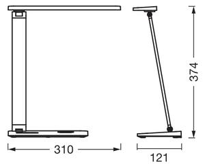 Osram - Lampada da scrivania LED dimmerabile OFFICE LINE LED/7W/230V nera