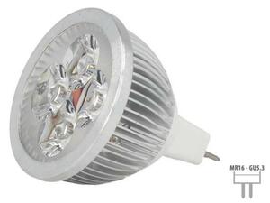Faretto Lampada LED Dicroica MR16 GU5.3 12V 4W 4X1W Bianco Freddo 6