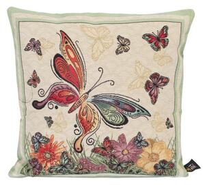 Cuscino Arredo per Divano Emily Home Butterfly in Gobelin 45 x 45 cm