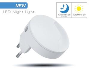 Faretto LED Segnapasso Notturno Rotondo Forma Onda 0,5W con Sensore
