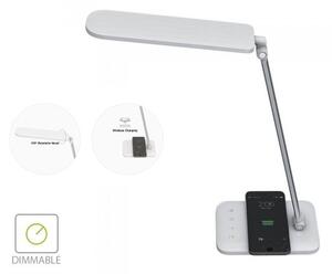Lampada Led Da Tavola 16W Con Caricatore Wireless QI Per Smartphone