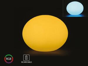 Lampada Led RGBW Luminosa Con Forma di Uova Oval Ball Light Ricaric