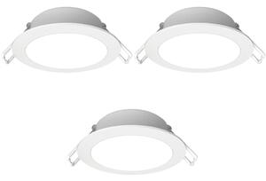 Aigostar - Set da 3 faretti da incasso per bagno a LED/4,8W/230V IP65 bianco