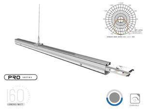 Plafoniera LED Lineare A Sospensione Follow 50W 150cm Lente Opale 1