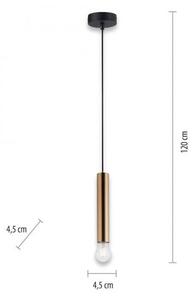 Leuchten Direkt 15617-60 - Lampadario a sospensione con filo BRUNA 1xE27/60W/230V ottone