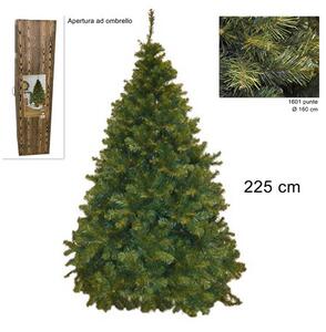 Due esse christmas albero di natale pino paris 225 cm colore Verde