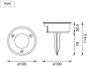 Ledvance - Lampada LED da esterno SPIKE LED/1W/12V IP44