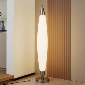 Lampada da terra a LED Tarell Lucande, dimmerabile, Bianco / Opale, Soggiorno / Sala da pranzo, Plastica, Moderno, Lampada LED da terra