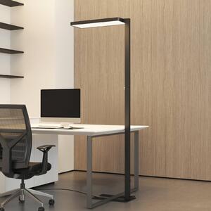 Arcchio Piantana LED Timon, 54W, nero, altezza 195 cm Timon Arcchio, dimmerabile, Nero, Studio / Ufficio, Alluminio, Moderno