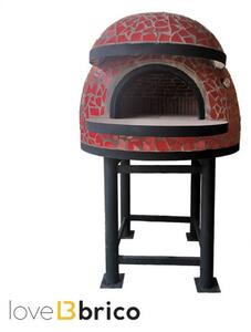 Forno a legna Artigianale Per Pizze Diametro Interno 80 cm completo di base - Artistica Mediterranea