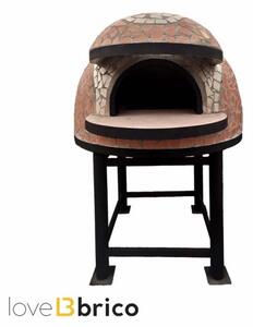 Forno a legna Artigianale Per Pizze Diametro Interno 100 cm completo di base - Artistica Mediterranea