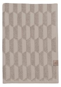 Telo da bagno in cotone beige 70x133 cm Geo - Mette Ditmer Denmark