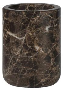 Tazza di marmo marrone per spazzolini da denti Marble - Mette Ditmer Denmark