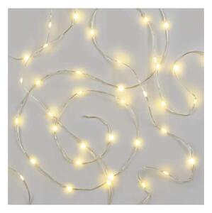 Catena luminosa LED da esterno 120 LED, 17 m, IP44, bianco caldo