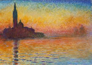 Riproduzione San Giorgio Maggiore at Dusk, Claude Monet