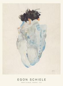 Riproduzione Nudity in Blue Special Edition Nude - Egon Schiele