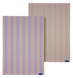 Set di 2 asciugamani in cotone 50x70 cm Stripes - Mette Ditmer Denmark