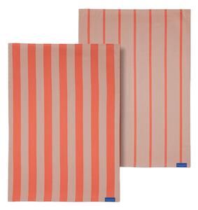 Set di 2 asciugamani in cotone 50x70 cm Stripes - Mette Ditmer Denmark