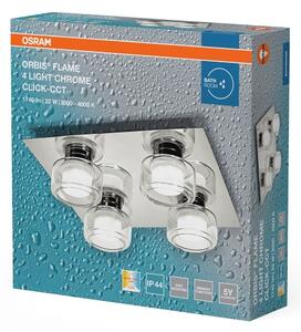 Osram - Plafoniera LED per bagno ORBIS FLAME 4xLED/5,5W/230V IP44 cromo