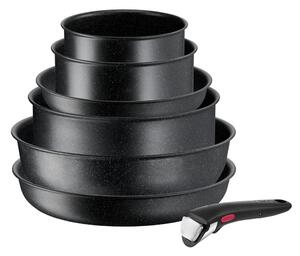 Set di pentole in alluminio 7 pezzi INGENIO Black stone L3998702 - Tefal