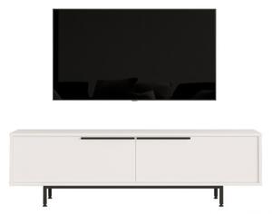 Mobile TV Con Piedini In Ferro 2 Ante Frontali 160x36x45 Ocean Bianco