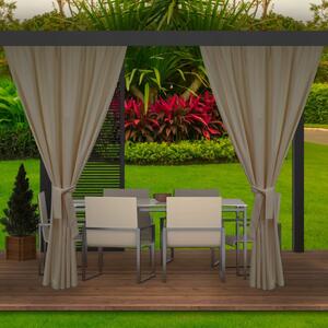 Tenda monocolore beige scuro per un padiglione da giardino 155 x 220 cm