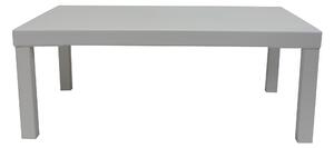 Tavolino da Giardino 80x60xH30 cm in Metallo Modas Bianco