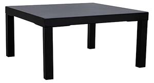Tavolino da Giardino 60x60xH30 cm in Metallo Modas Nero