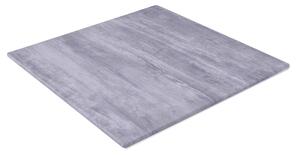 Piano per Tavolo da Giardino 80x80 cm in PVC Bond Cemento