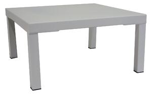 Tavolino da Giardino 60x60xH30 cm in Metallo Modas Bianco
