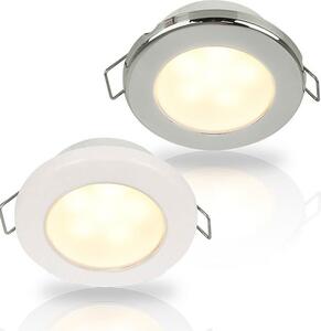 Hella Marine Acciaio Inox Euroled 75 Caldo Luce Led 120 Mm 24v 3w Golden 190 Lumens Golden 190 Lumens