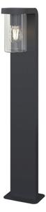 Lampioncino moderno top light lugano pa80 ga e27 led ip54 alluminio vetro - Top Light