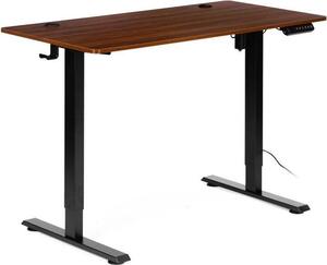 ModernHome JNI-D45A-1-5 Scrivania regolabile elettricamente in altezza 120 x 60 cm, marrone
