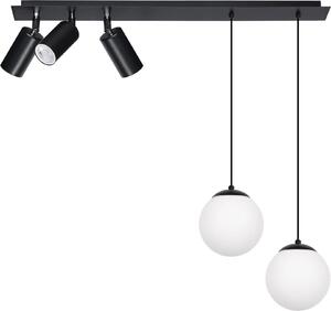Lampadario ALBIO bianco e nero 5xE14x40W in metallo, dimensioni: 85x68x14 cm, IP20, Kaja