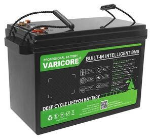 Batteria LiFePO4 - Set inverter 12 V 100 Ah - Batteria solare a ciclo profondo - Per l'alimentazione domestica e l'uso off-grid - Camper, barche, casette da giardino