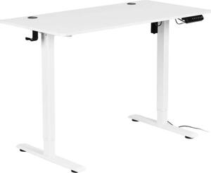 ModernHome JNI-D45A-5-1 Scrivania regolabile elettricamente in altezza 120 x 60 cm, bianca