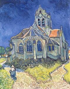 Vincent van Gogh - Stampa artistica The Church at Auvers-sur-Oise 1890, (30 x 40 cm)