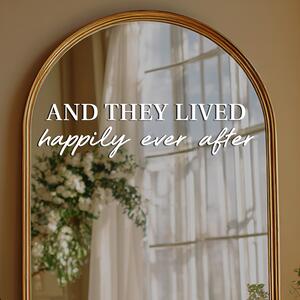 Adesivo per specchio S14 – And they lived happily ever after