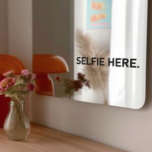 Adesivo per specchio S22 – SELFIE HERE