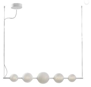 Lampadario led promoingross stick s120 wh 5055lm led dimmerabile alluminio vetro alabastrato - Promoingross