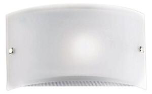 Applique illuminando ap fascia bianca g e27 led moderna fascia vetro satinato opaco - Illuminando