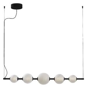 Lampadario led promoingross stick s120 ne 5055lm led dimmerabile alluminio vetro alabastrato - Promoingross