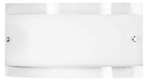 Applique illuminando ap aria g e27 led moderna fascia vetro bianco trasparente lucido - Illuminando