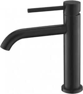 Miscelatore monocomando per lavabo ARTEMIS retro H: 17 cm KARAG Finitura: acciaio inox nero