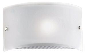 Applique illuminando ap fascia bianca p e27 led moderna fascia vetro satinato opaco - Illuminando